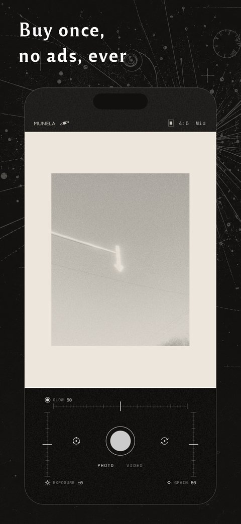 A glowing arrow sign in the sky